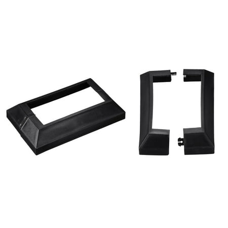 

Deck Post Base Cover 2Pcs Split Style Post Bracket 100x50mm/3.94x1.97 Post Base for Hand and Stair Rails