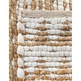 thumbnail image 5 of Unique Loom Chindi Jute Collection Area Rug (5' 1" x 8' Rectangle White/Natural), 5 of 11