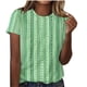 thumbnail image 2 of Fiudx Camisas para Mujer Camiseta de Manga Corta con Cuello Redondo y Estampado Informal para Mujer, 2 of 4