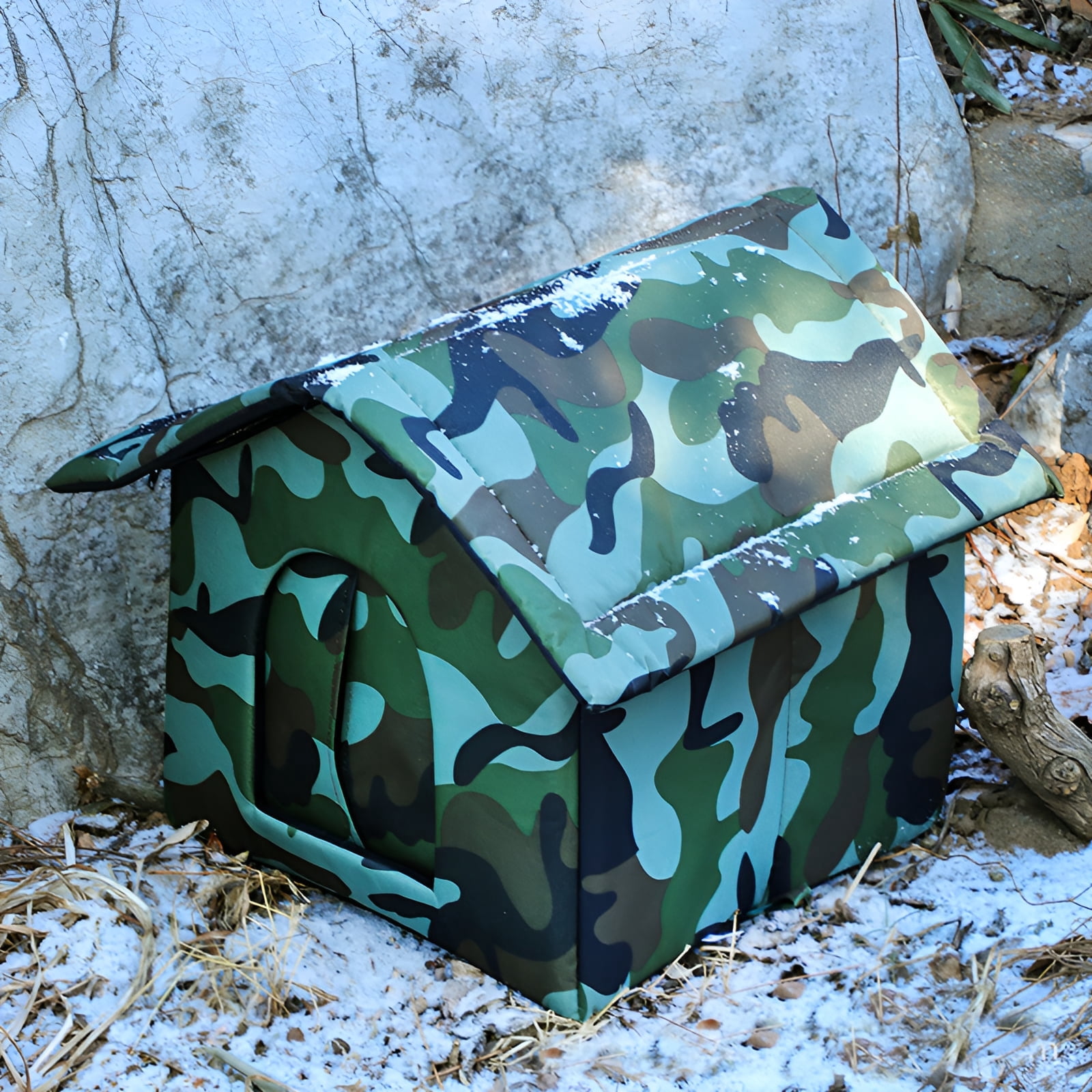 XIBUFE 2026 New Cat House,Stable Tent Heated Cat Houses for Outdoor Cats,Ideal Stray and Outdoor Pets Outdoor Cat House Heated,Style1,M,40*41Cm