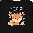 thumbnail image 4 of Inktastic My Gigi Loves Me- little fox Boys or Girls Long Sleeve Toddler T-Shirt, 4 of 5