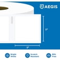 thumbnail image 2 of Aegis Adhesives - Compatible 1” Direct Thermal Labels Replacement for DYMO 30332 (1" X 1") Square Multipurpose, Use with Labelwriter 450, 450 Turbo, 4XL Printers - 12 Rolls, 2 of 6
