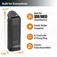 thumbnail image 2 of Lasko Ceramic Tower  Space Heater 1500 Watt, Portable w/ Thermostat, Black, 2 of 12