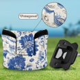 thumbnail image 6 of Haosy Ornate Chinoiserie Flower Golf Mallet Putter Cover Strong Magnetic Leather Golf Club Headcover Closure, 6 of 7