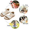 thumbnail image 4 of Girls Sandal Open toe Strap Toddler Summer Shool Flats, 4 of 6