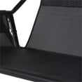 thumbnail image 4 of Afuera Living Outdoor Metal Swing with Canopy Sun Shade in Black, 4 of 8