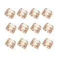 thumbnail image 1 of Servilletero de 12 piezas, anillo de Metal para el hogar, cafetería, Bar, Hotel, restaurante, cocina, fiesta, boda, cena, soporte organizador de Almacenamiento y organización del hogar Oro rosa Toystoory HA069502-03, 1 of 6
