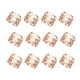 thumbnail image 1 of Moyic Paquete de 12 servilleteros para el hogar, Hotel, restaurante, cocina, fiesta, boda, cena, decoración de mesa, toallero hueco Almacenamiento y organización del hogar Oro rosa Moyic HA069502-03, 1 of 6