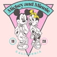 thumbnail image 2 of Toddler's Mickey & Friends Retro California Couple  Graphic Tee Light Pink 3T, 2 of 3