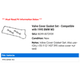 thumbnail image 2 of Valve Cover Gasket Set - Compatible with 1995 BMW M3, 2 of 2