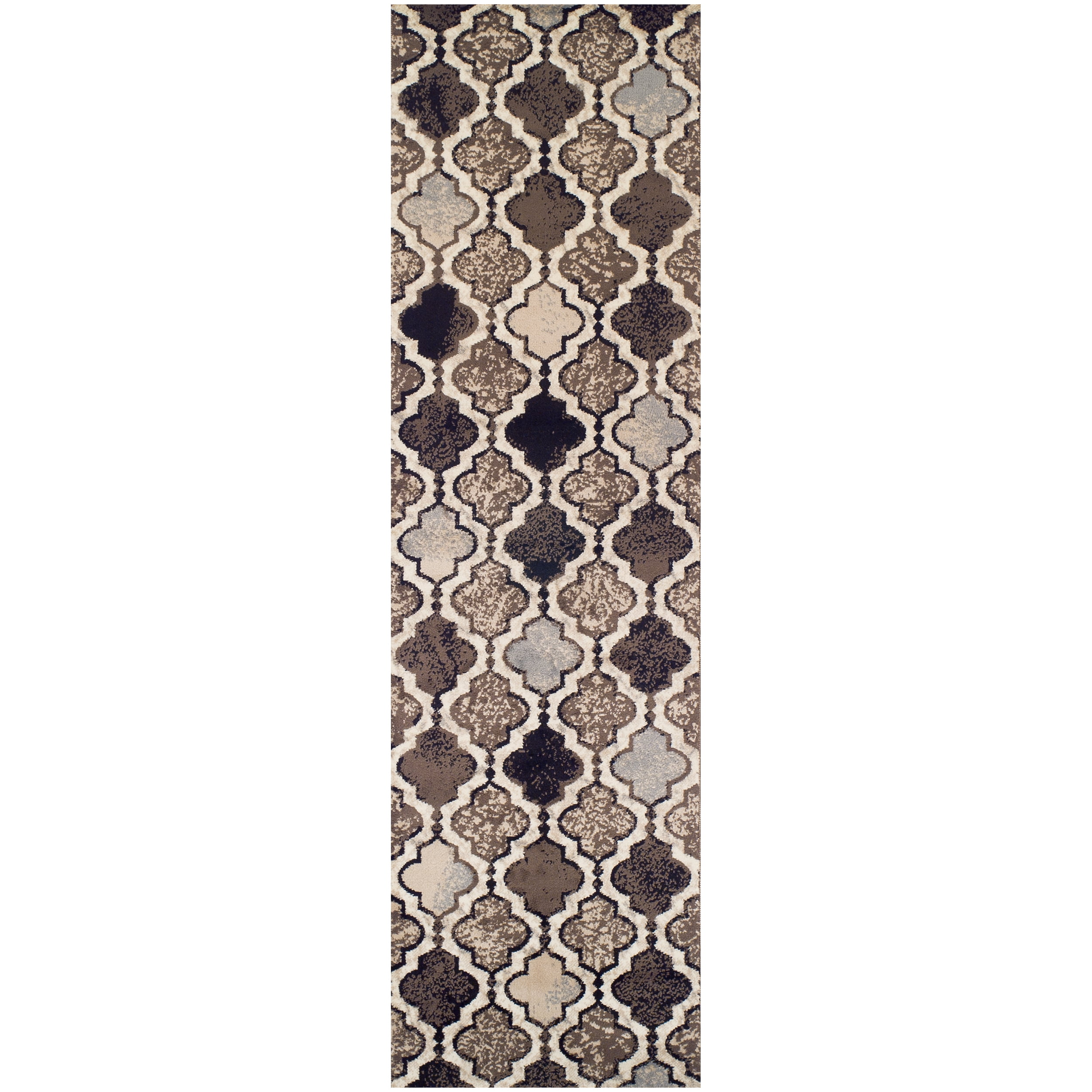 Superior Viking Geometric Indoor Runner Area Rug Ivory 2 7 X 12