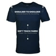 thumbnail image 4 of Gildan Men's Crew T-Shirts, Multipack, Style G1100, Navy/Charcoal/Cardinal Red (5-Pack), Small, 4 of 4