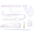 thumbnail image 3 of Weiweiguan 1 Set Multi-function Clothing Sample Cutting Ruler Clothing Proofing Ruler, 3 of 6