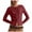 Red, variant on idosla Womens Open Front Cropped Sweaters Long Sleeves Button Down Knit Crew Neck Cardigan Sweater 2025 (Coffee, L)