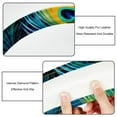 thumbnail image 3 of Peacock Feathers 14.5 Inch Printing PVC Leather Auto Accessories Car Wheel Cover Steering Wheel Covers, 3 of 6