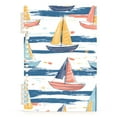 thumbnail image 7 of FORMRS 1-Subject Spiral Notebook 8" x 5" College Ruled 60 Refillable Sheet A5 Hard Cover, 2 Pack, White Hand Drawn Sailboats, 7 of 7
