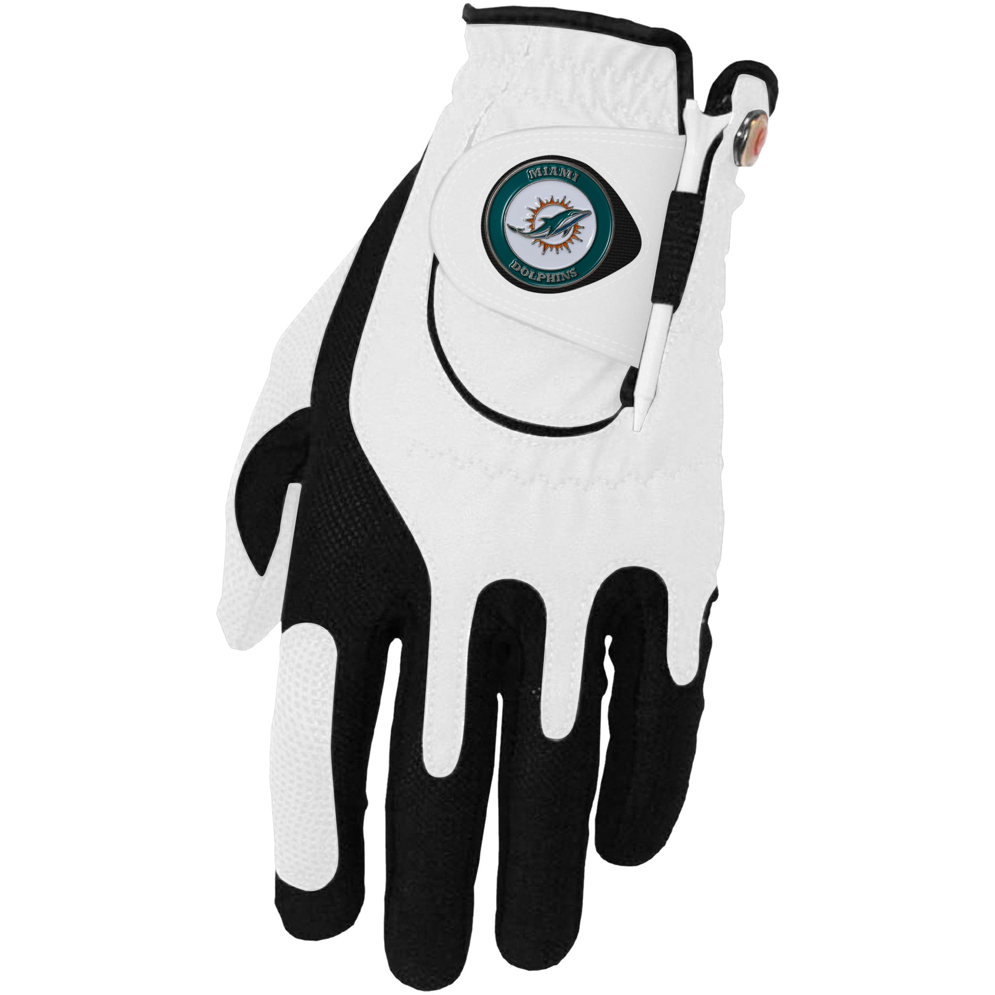 Miami Dolphins Left Hand Golf Glove Ball Marker Set White Walmart Com Walmart Com