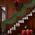 thumbnail image 5 of 9FT Realistic Artificial Cedar Pine Garland with 120 Pine Branches - Thick Lush Full Greenery Garland for Fireplace Mantle Indoor Outdoor Christmas Holiday Home Party Decorations, 5 of 6