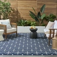 thumbnail image 4 of Nourison Essentials Outdoor Navy Ivory 5' x 7' Area Rug (5x7), 4 of 9