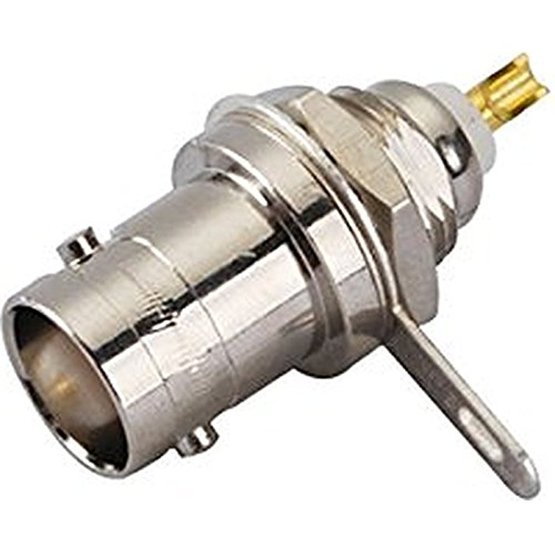 BNC Jack with Female Basket in Bulkhead RF Connector Panel Mount with