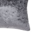thumbnail image 5 of VCNY Home Crushed Velvet 12" x 20" Grey Polyester Solid Decorative Pillow, 5 of 5