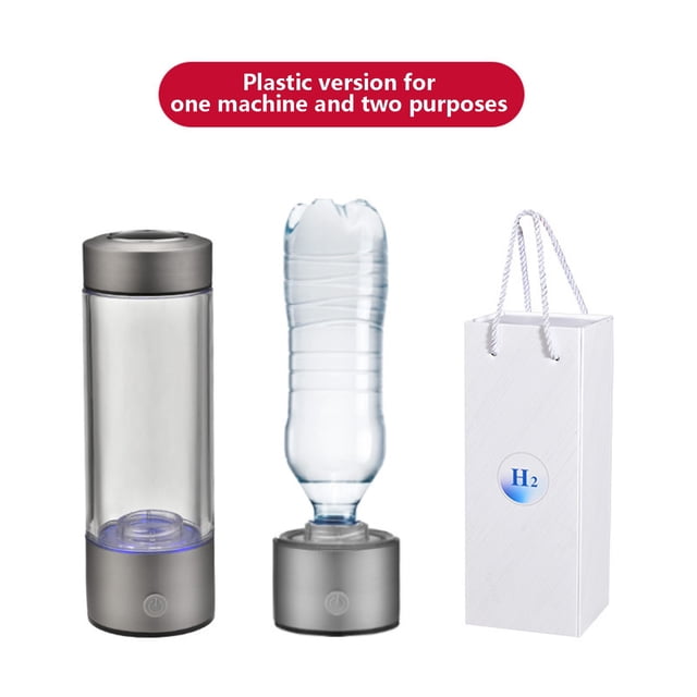 Glass Water Bottle,Glass Bottles with Caps Portable Hydrogen Water Generator with Spe and Pem Technology Rechargeable Portable Glass Hydrogen Water Generator Bottle Glass Water Bottles