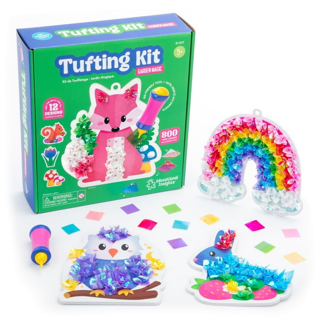 Kit de tufting Educational Insights Arts Crafts para niños mayores de 5 años