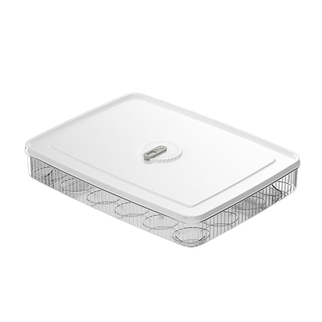 Egg Storage Container For Refrigerator – Food Grade Egg Holder Stackable Egg Tray With Lid & Durable Egg Organizer For Fridge Kitchen Must Haves 2022 Mats for Bottom of Kitchen Large Dish Rack Drainer