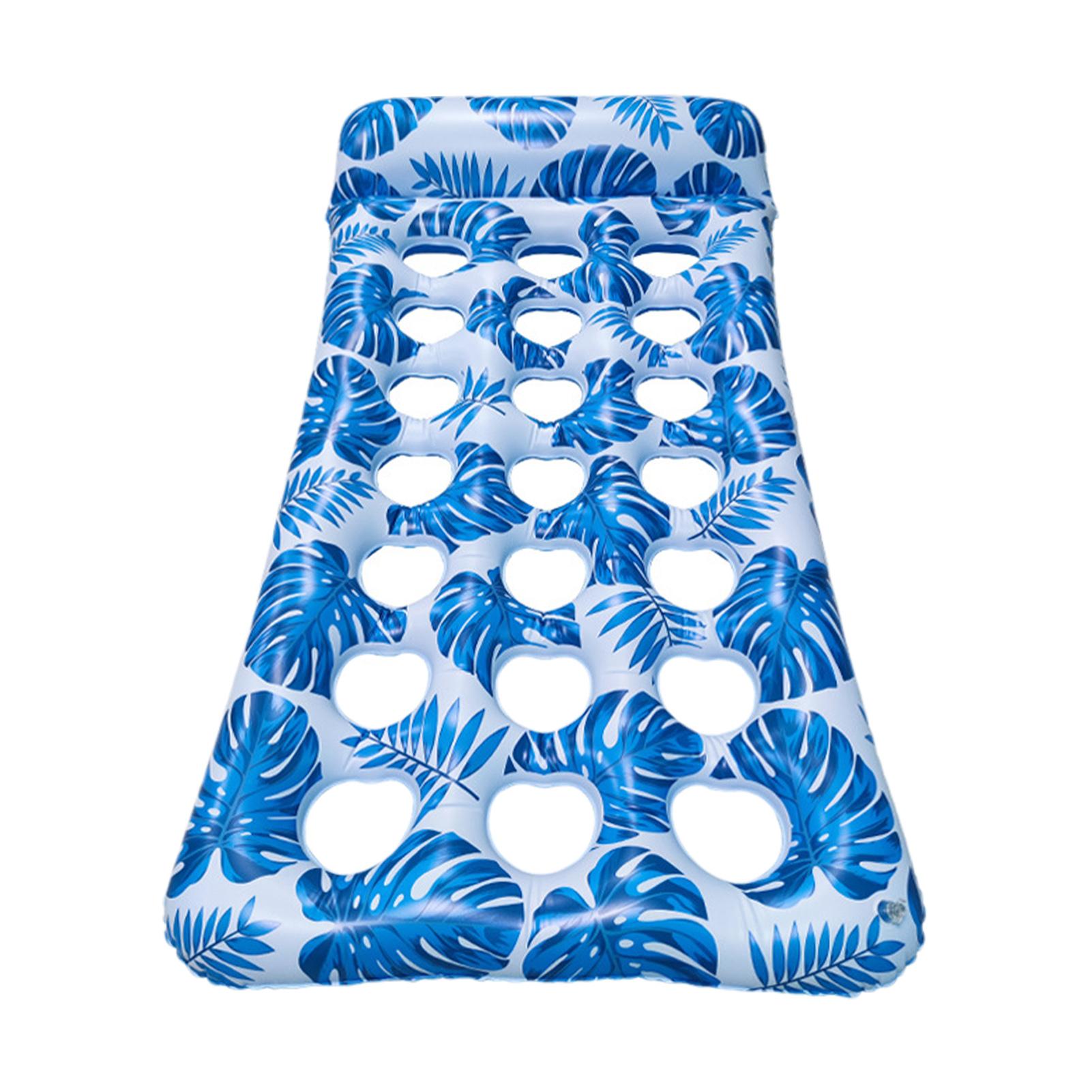 Inflatable Pool Float Lounge Water Float with Headrest Pool