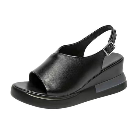 

zuwimk Sandals For Women Women s Gladiator Sandals Summer Flat Thong Cross Strappy Sandals Trendy Roman Shoes Black