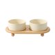 thumbnail image 5 of Cuencos de cerámica para gatos y perros pequeños, cuencos para gatos, cuencos elevados para gatos, cuenco de cerámica para mascotas de gres para beige, 5 of 9