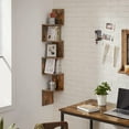 thumbnail image 2 of POINTERTECK Corner Shelf  5-Tier Floating Wall Shelf with Zigzag Design  Bookshelf  Rustic Brown, 2 of 7