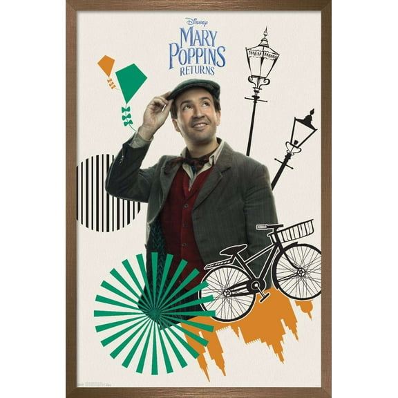 Disney Mary Poppins Returns - Jack Wall Poster, 22.375" x 34", Framed