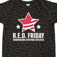 thumbnail image 4 of Inktastic Red Friday Remembering Everyone Deployed with Red American Flag Boys or Girls Baby Bodysuit, 4 of 5