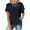 Navy, variant on Patlollav Women Tees Under $10,Short Sleeve T-Shirt for Womens Casual Solid Round Neck Lace Patchwork Tops