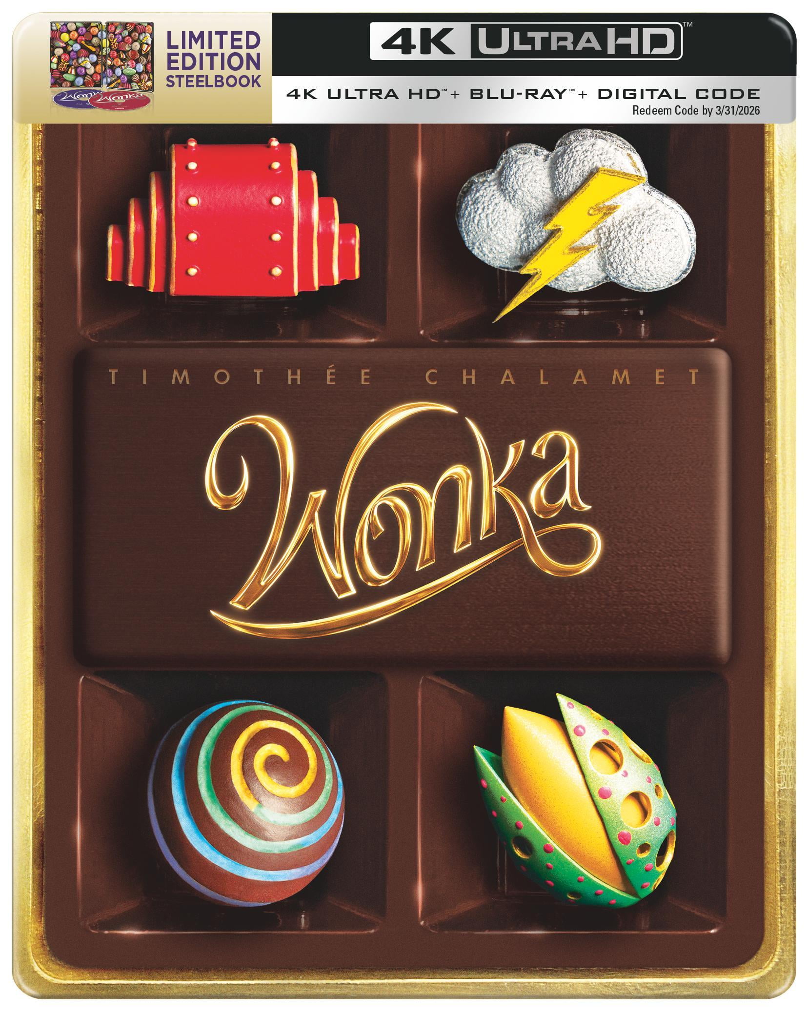 Wonka (Walmart Exclusive) (4K Ultra HD + Blu-ray + Digital Copy) (Steelbook)