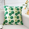 thumbnail image 6 of Nmdmisc Soft Decorative Throw Pillow Covers 18x18 Cute Faux Fur Plush Pillow Covers Square Jacquard Pillowcase Cushion for Sofa Bedroom Living Room Christmas,Green, 6 of 6