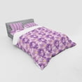 thumbnail image 2 of Ambesonne Floral Bedding Set 4 Pcs, Effect Iris Flowers, Queen, Lavender Mustard, 2 of 2