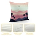 thumbnail image 4 of GOSMITH Summer Pillow Covers Farmhouse Outdoor Coconut Palm Tree with Sunset Throw Pillow Case Cover Beach Decor Rectangle Lumbar Cushion for Sofa Living Room Bedding, 4 of 5