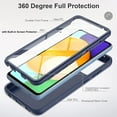 thumbnail image 2 of Case for Samsung Galaxy A52 5G, Galaxy A52 Case with Built in Screen Protector, Full Body Shockproof Phone Case Rugged Protective Cover for Samsung Galaxy A52 5G / A52 4G (Navy Blue), 2 of 8