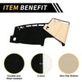 thumbnail image 5 of Unique Bargains Dash Cover for Ford Maverick 2022-2024 Dash Board Mat Thickened Anti-Slip Dash Cover Mat Pad Polyester Center Console Dashboard Cover Pad Carpet Black, 5 of 6