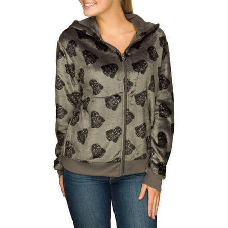 Juniors' Sublimated Plush Pullover Hoodie