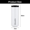 thumbnail image 2 of Taza de café de agua con aislamiento al vacío de acero inoxidable de 500 ml, taza de viaje a prueba de derrames con recubrimiento en polvo de doble capa, taza termo para el hogar y el exterior., 2 of 5
