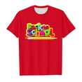 thumbnail image 1 of EHQJNJ Chandails en Molleton Col Rond Enfants Saison Scolaire T-Shirt Filles Été Manches Courtes Doux et Confortable Motif Rentrée des Classes Mode Style Décontracté T-Shirts Blancs Enfants, 1 of 5
