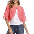 thumbnail image 4 of BONIXOOM Cardigans For Women Trendy Womens Plus Cardigan Long Sleeve Buckle Solid Vacation Cardigan Pink L, 4 of 9