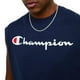 thumbnail image 3 of Champion Camiseta Gráfica Para Hombre Muscle Azul Marino Medium, 3 of 5