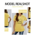 thumbnail image 6 of XCHQRTI Dandelion Tshirt Women Graphic Tees Casual Short Sleeve Christian Shirts, 6 of 6