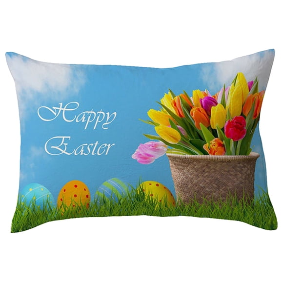 TIELUTT Easter Rectangle Pillow Bedroom Sofa Pillow Home Decoration Pillow Aging Silk Pillowcase Standard Size Silk Pillowcase Cloth Pillowcase Silk Pillowcase Cover Body Pillowcase Anime