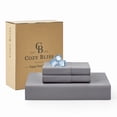 thumbnail image 2 of Cozy Bliss Cooling Deep Pocket Fitted Sheet, Breathable Sheet Set with Pillowcases, Dark Grey, Queen, 2 of 4