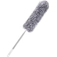 thumbnail image 1 of Microfiber Duster Lightweight Feather Duster Comfortable Grip with Grey Bendable Head Bamboo Handle, 1 of 4